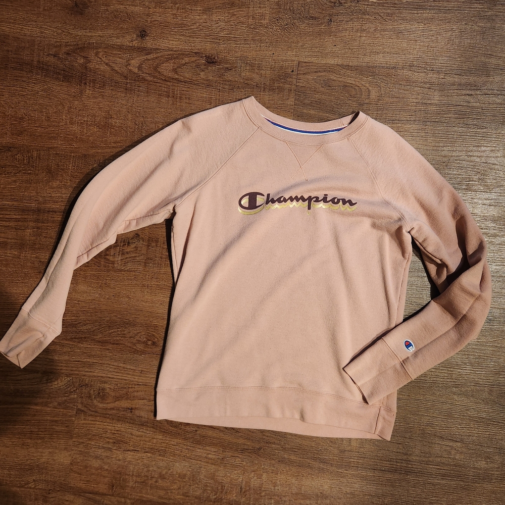Champion Light Pink Crewneck Sweatshirt
